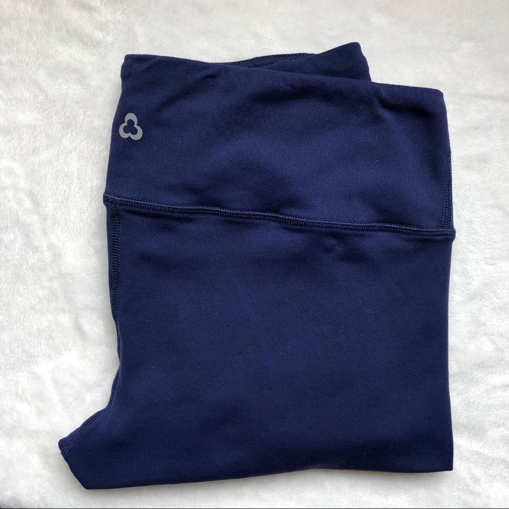 Titika navy blue full length Lucky Legging workout leggings size 6 womens